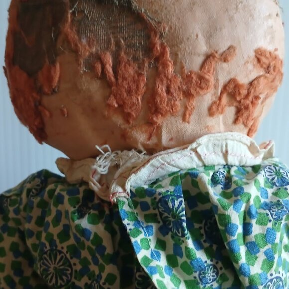 Vintage Raggedy Ann Doll, Vintage Raggedy Ann, Americana, Folk Rag Doll - Picture 6 of 10